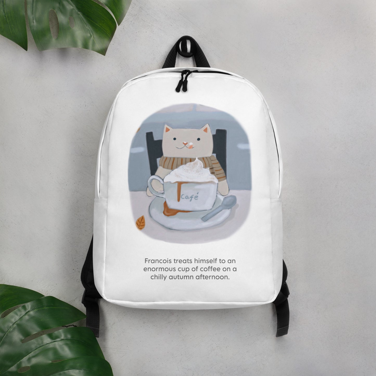 Minimalist Fancois Loves You A Latte Backpack