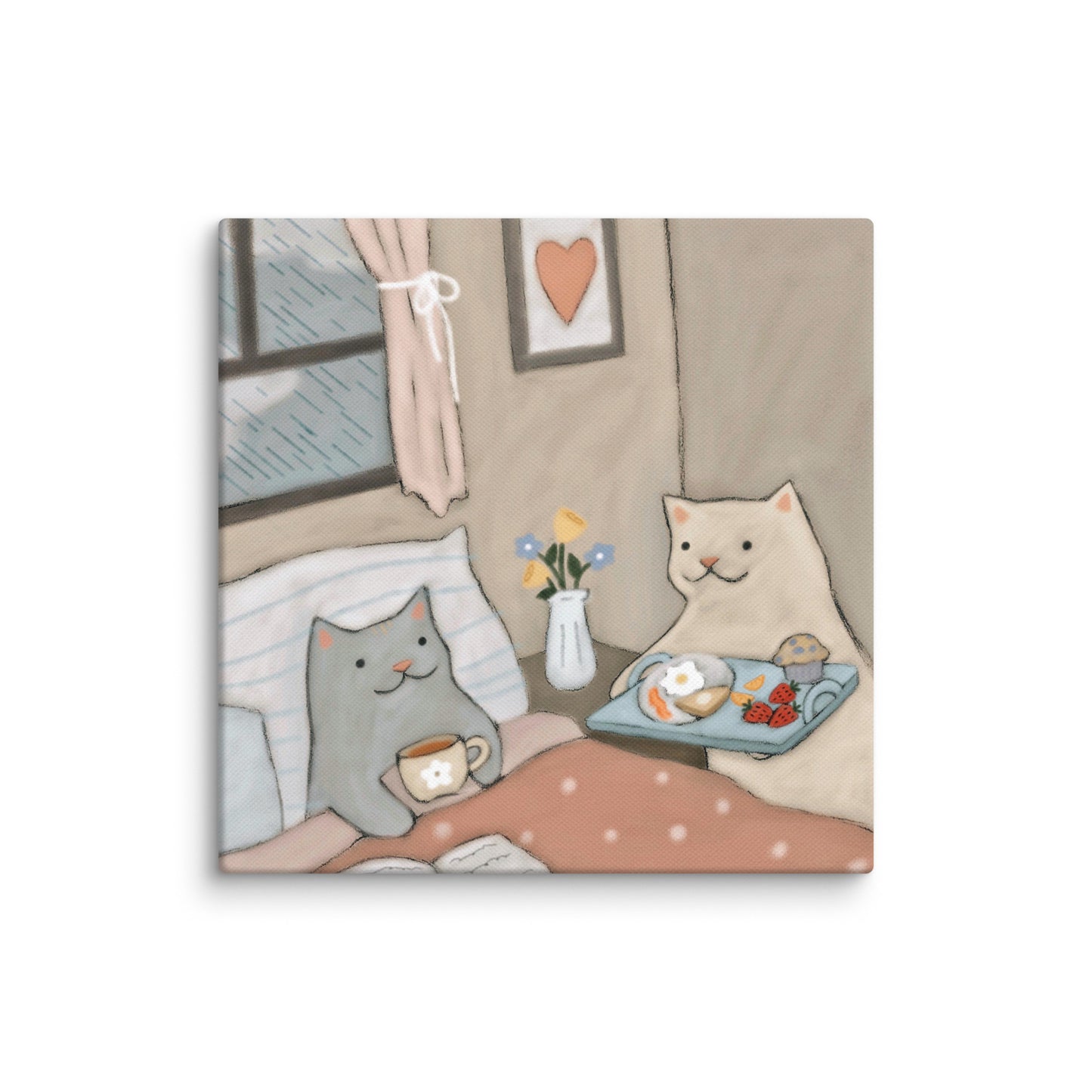 Breakfast in Bed Canvas