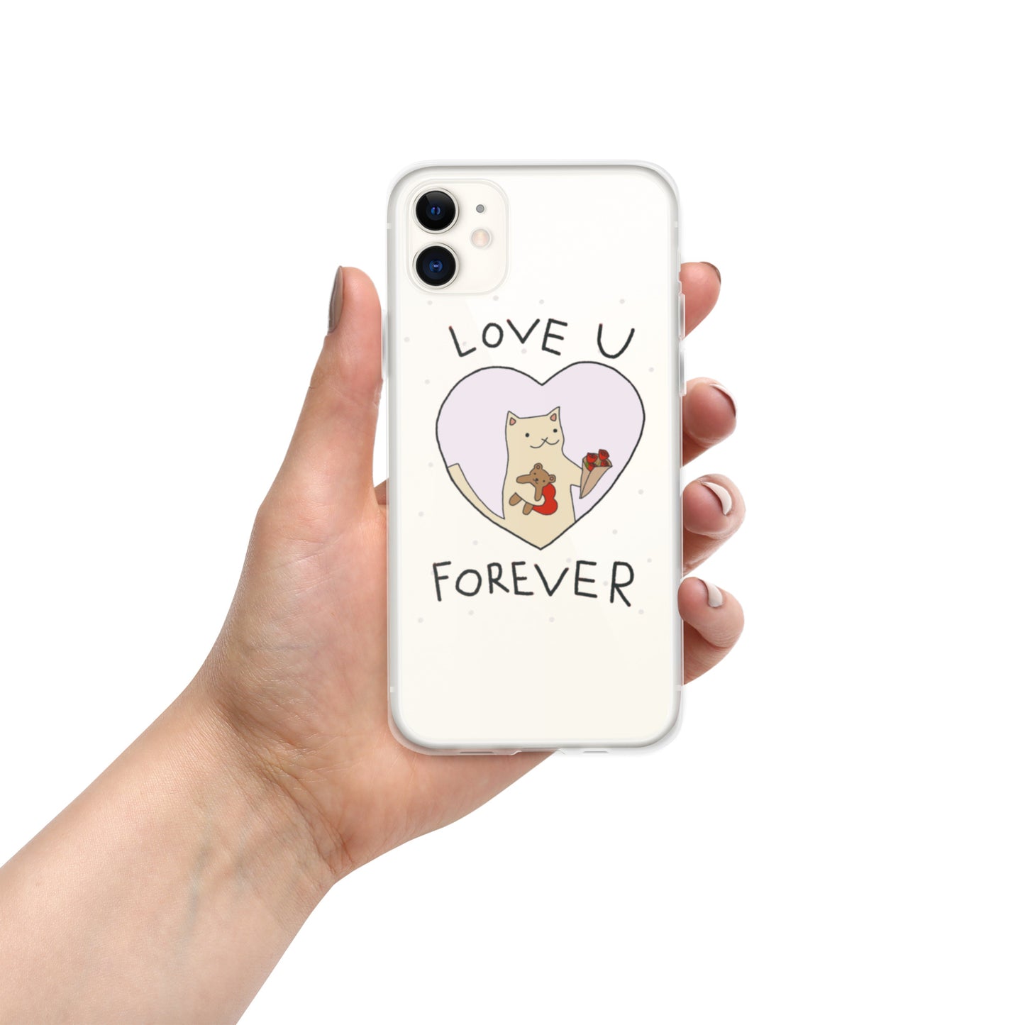 Love U Forever Clear Case for iPhone®