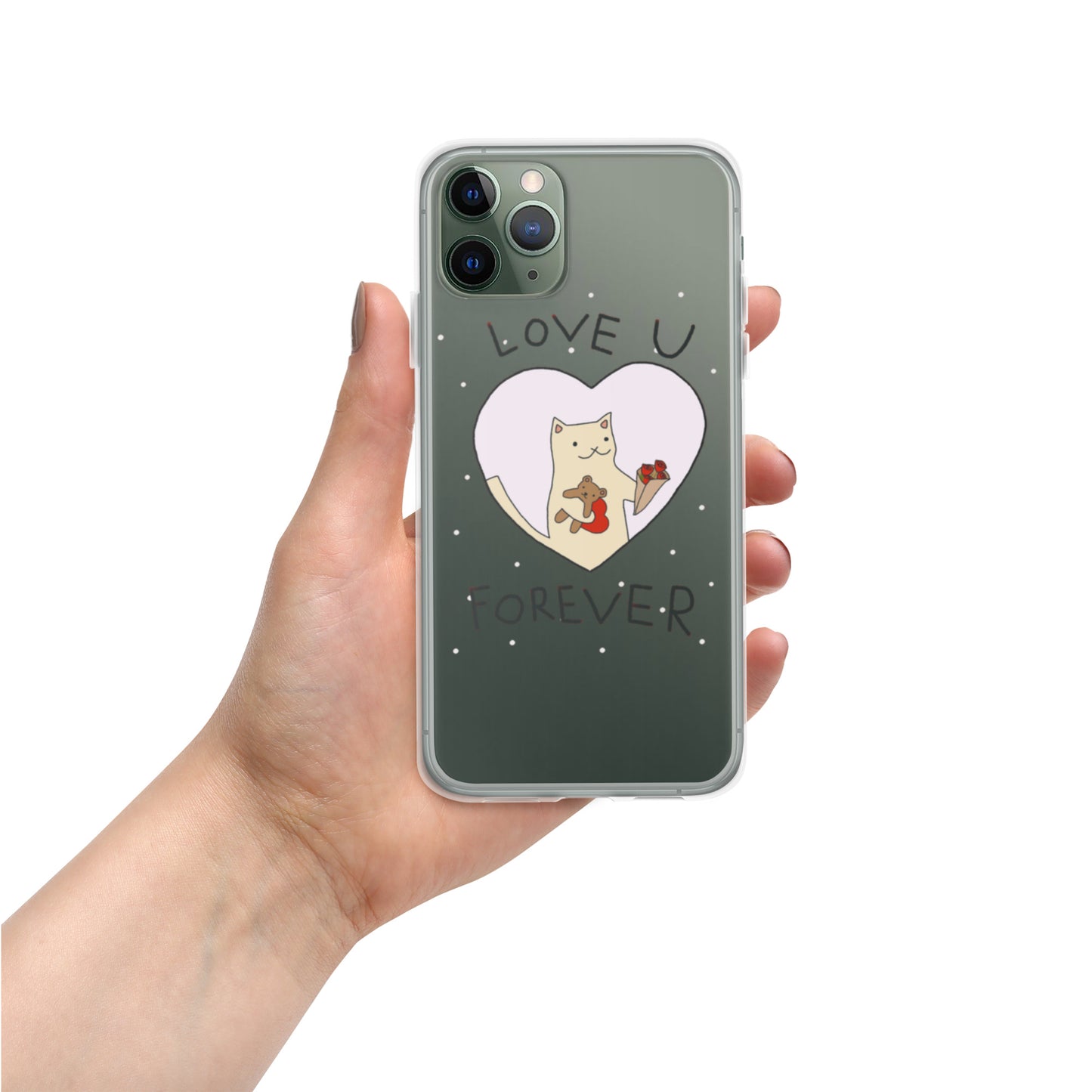 Love U Forever Clear Case for iPhone®