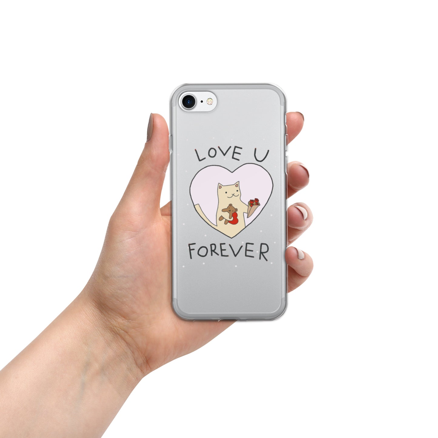 Love U Forever Clear Case for iPhone®