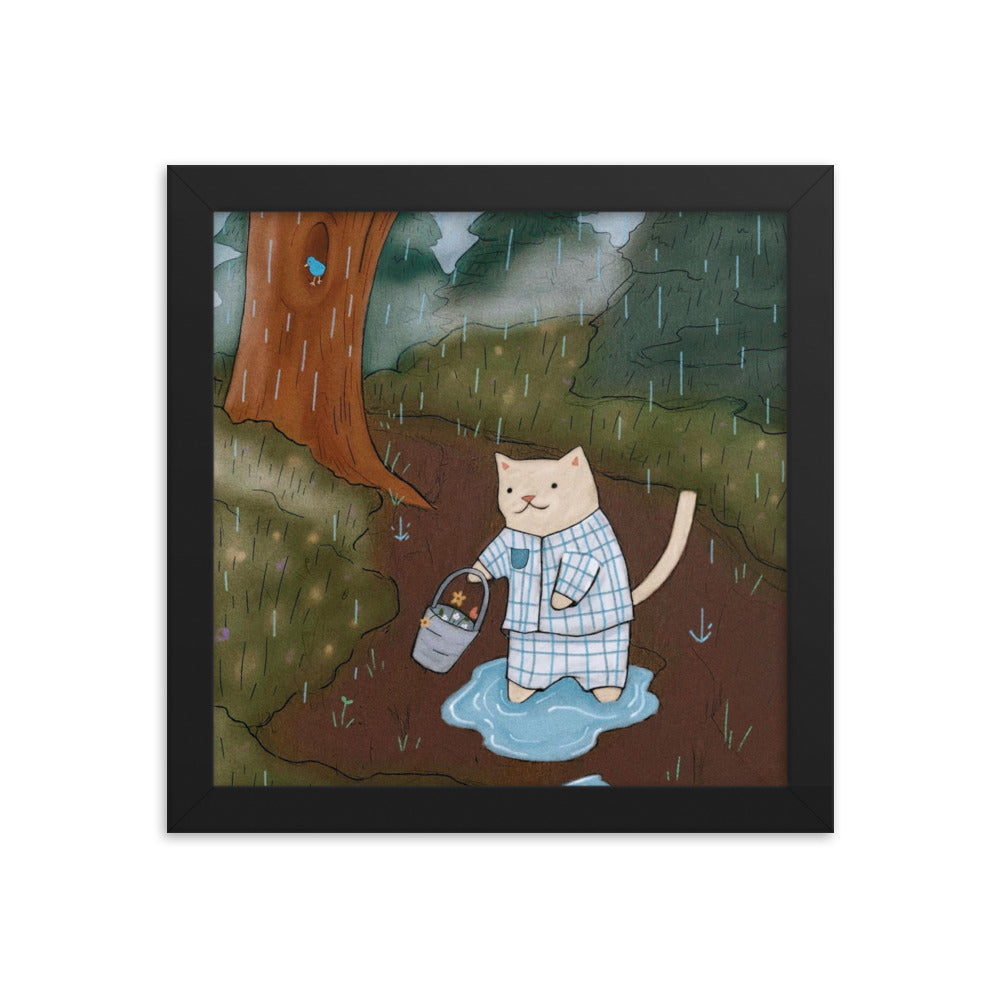 Puddles Framed Poster - Spring Print Collection