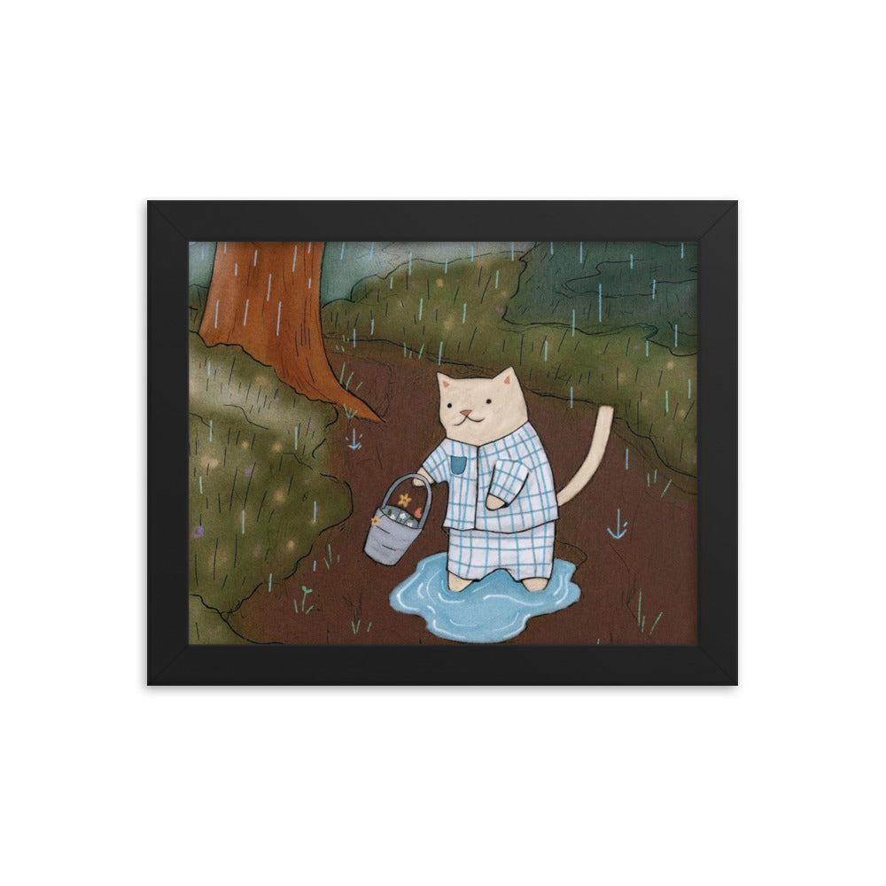 Puddles Framed Poster - Spring Print Collection