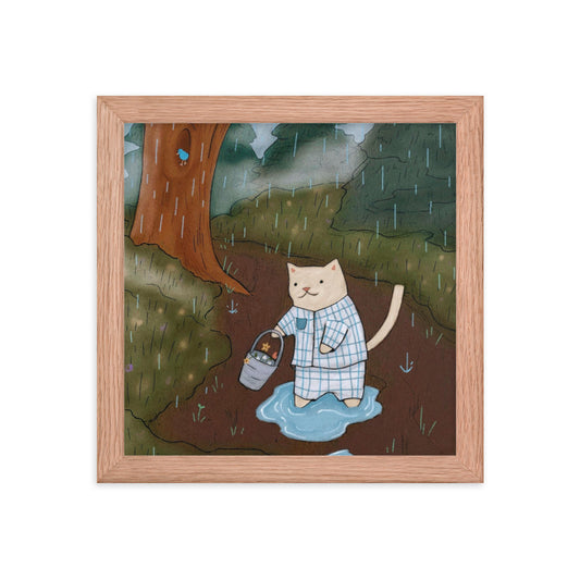 Puddles Framed Poster - Spring Print Collection