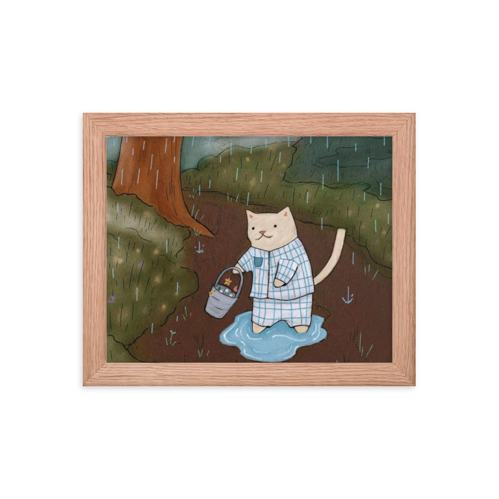 Puddles Framed Poster - Spring Print Collection