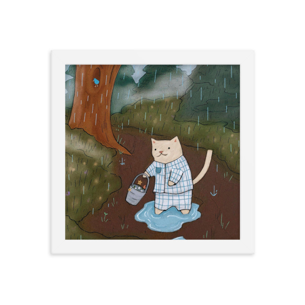 Puddles Framed Poster - Spring Print Collection