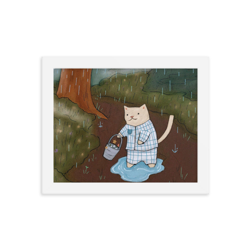 Puddles Framed Poster - Spring Print Collection