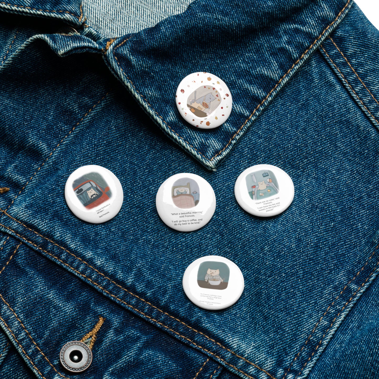 Francois Set of pin buttons