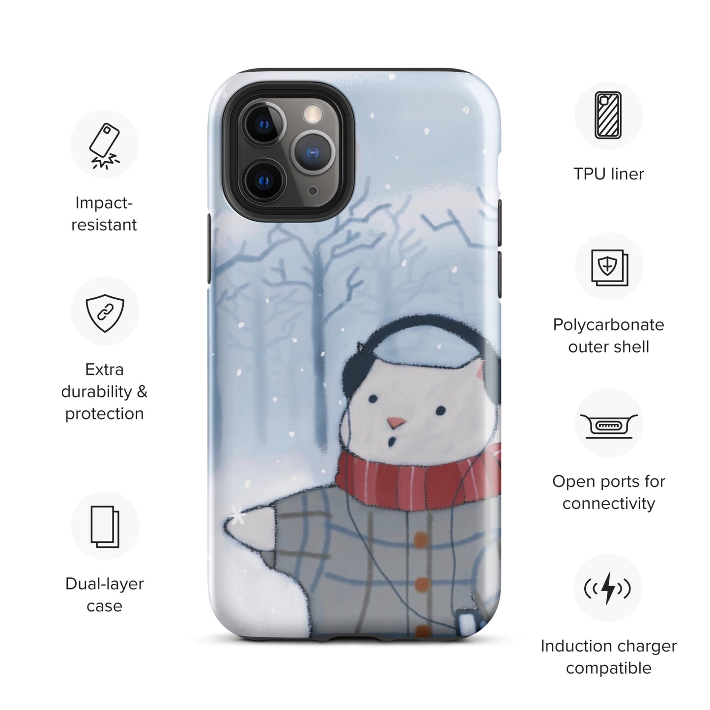 Winter Theme Tough Case for iPhone®