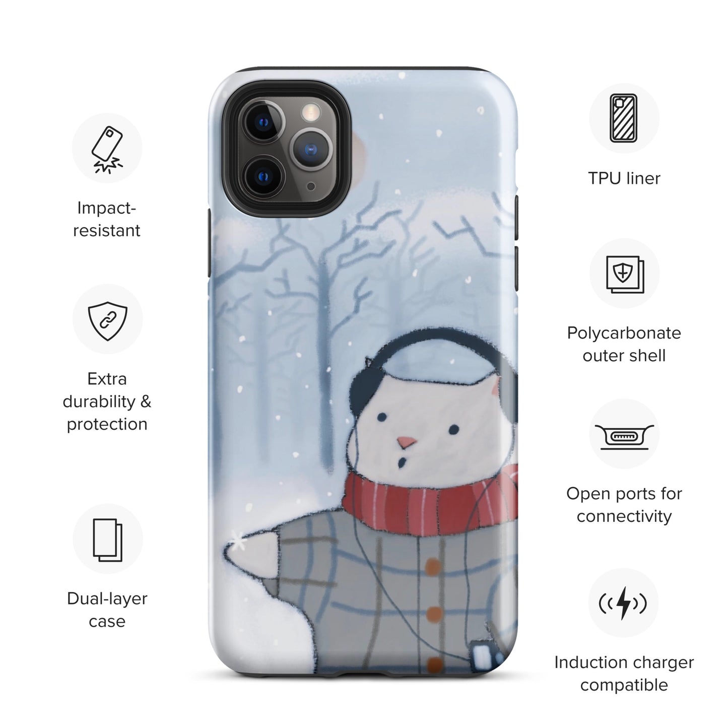 Winter Theme Tough Case for iPhone®