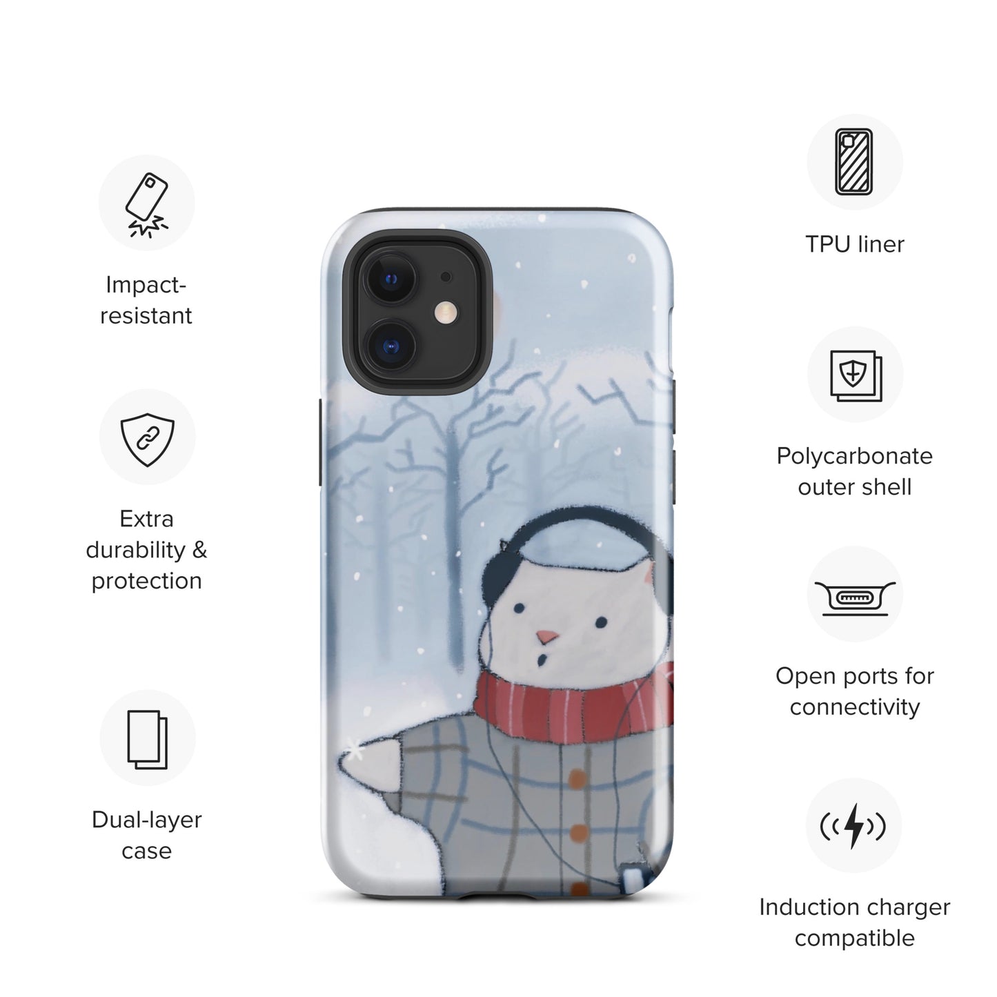 Winter Theme Tough Case for iPhone®