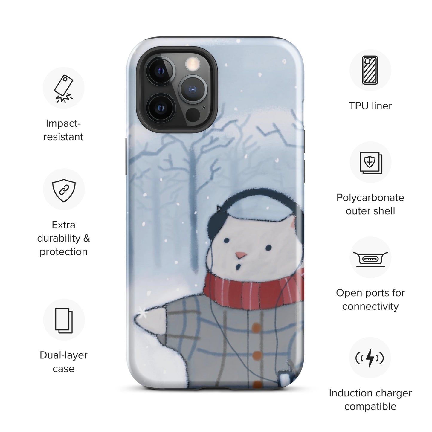 Winter Theme Tough Case for iPhone®