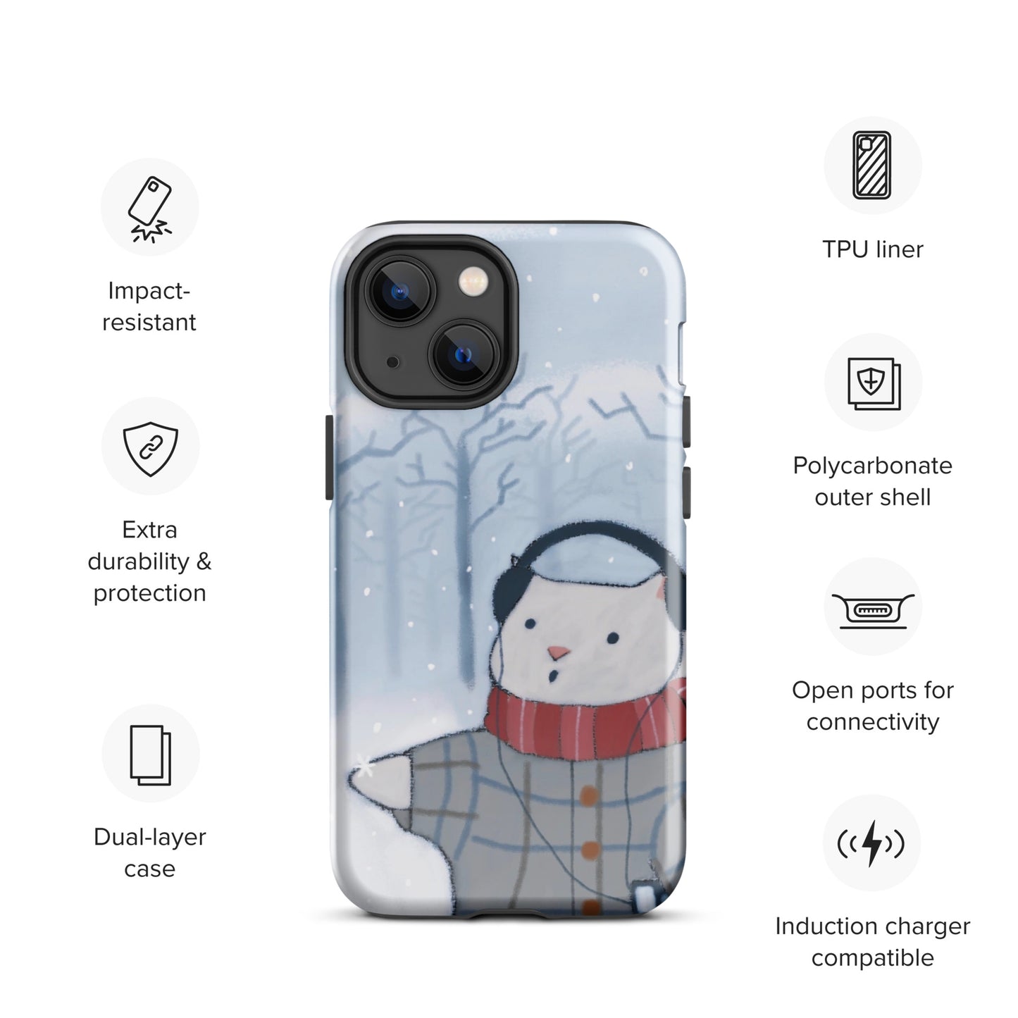 Winter Theme Tough Case for iPhone®