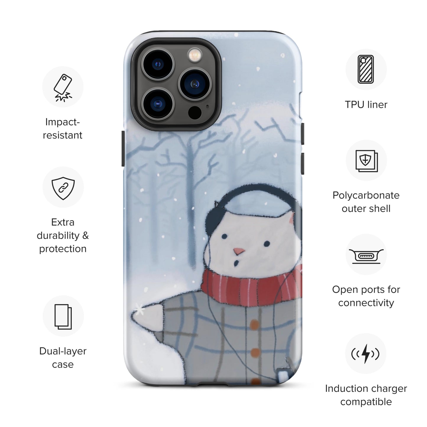 Winter Theme Tough Case for iPhone®