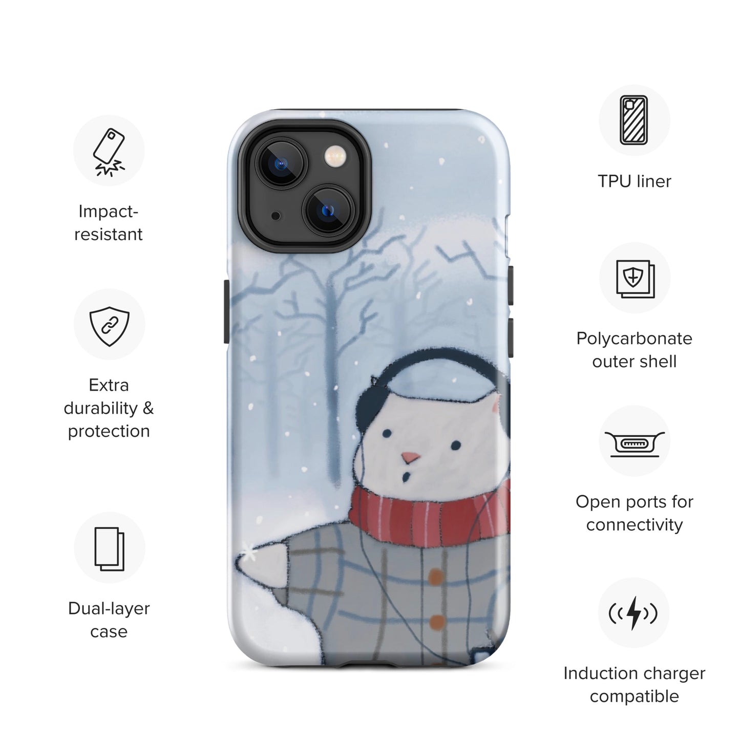 Winter Theme Tough Case for iPhone®