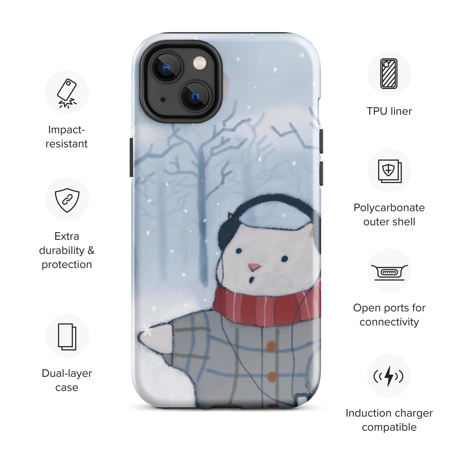 Winter Theme Tough Case for iPhone®