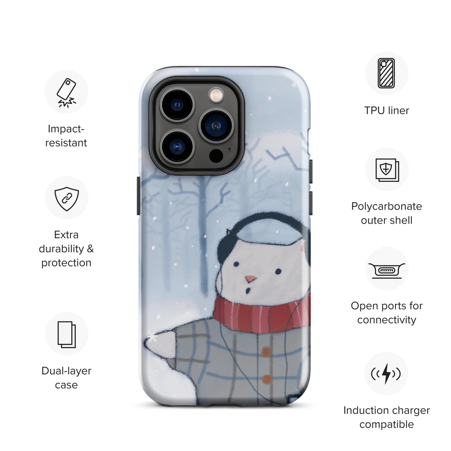 Winter Theme Tough Case for iPhone®