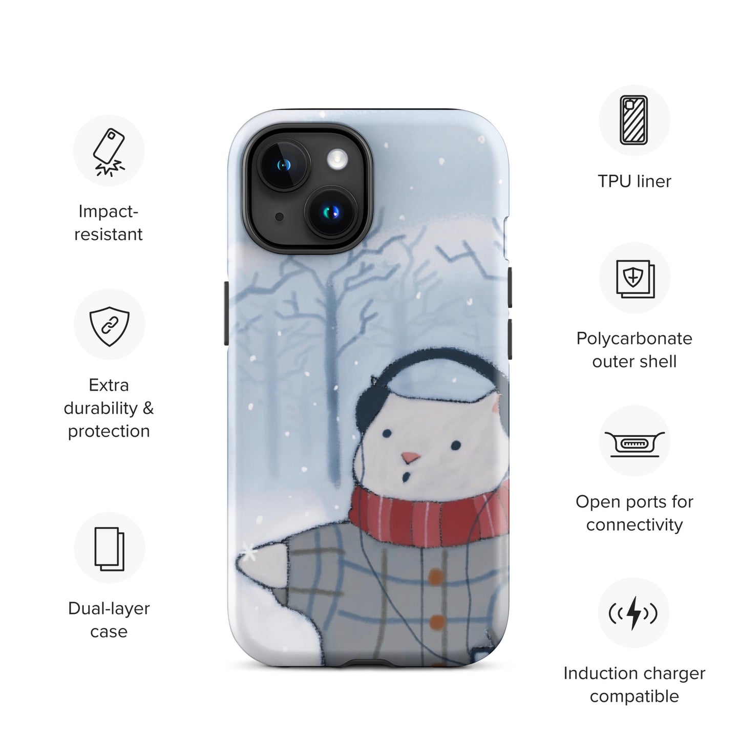 Winter Theme Tough Case for iPhone®