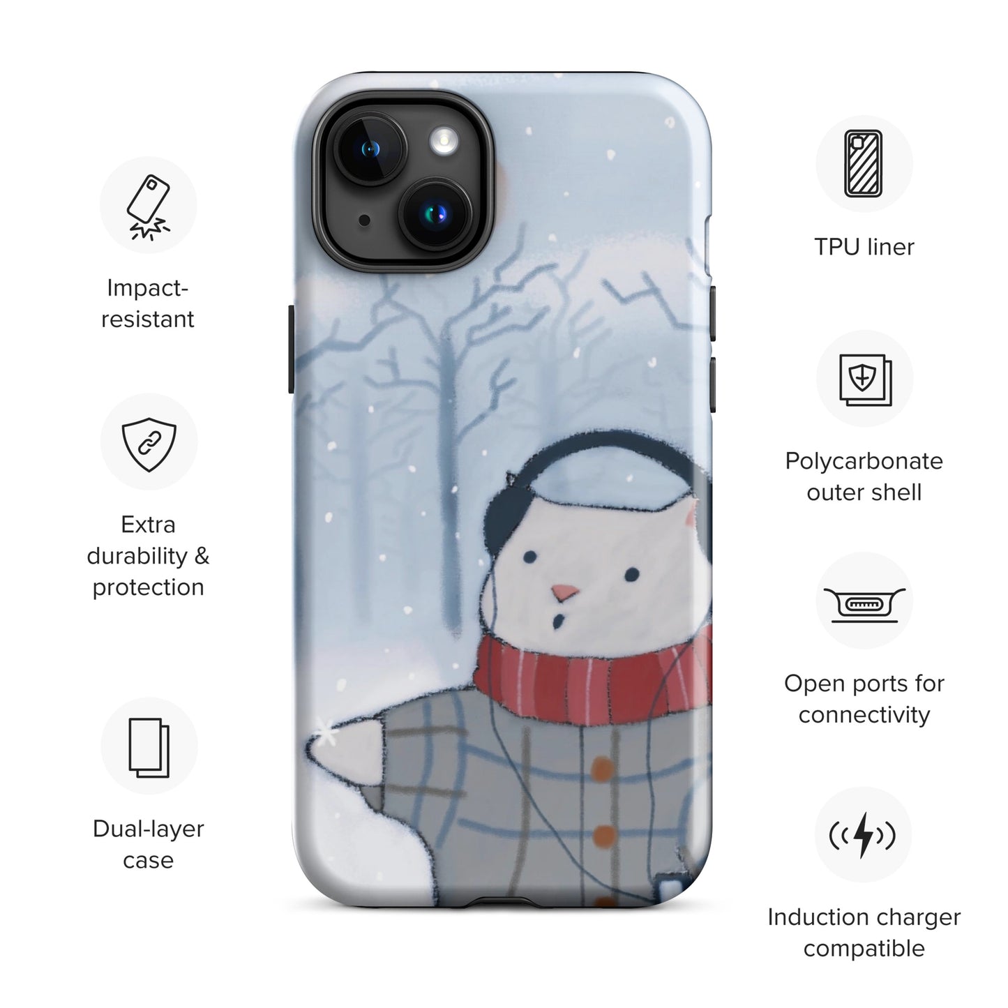 Winter Theme Tough Case for iPhone®