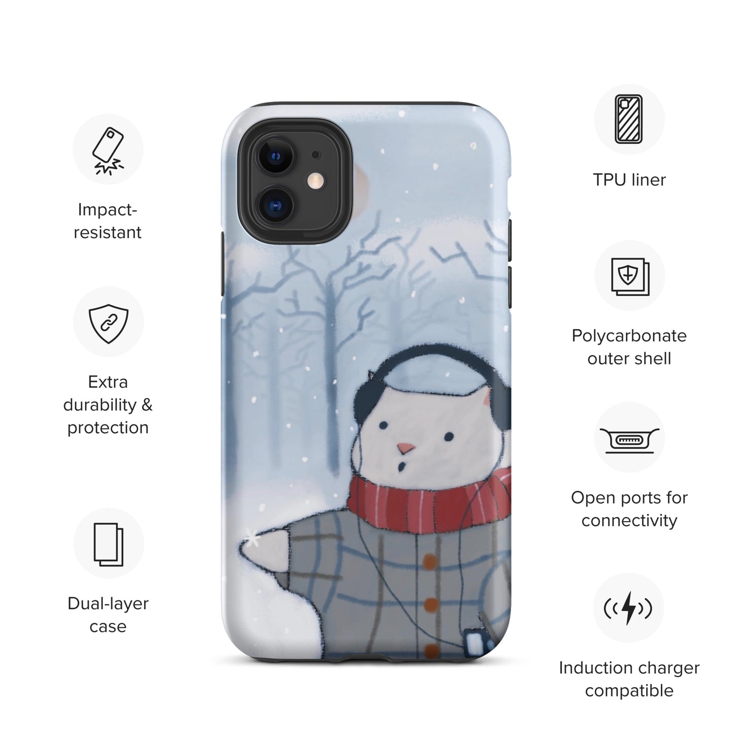 Winter Theme Tough Case for iPhone®