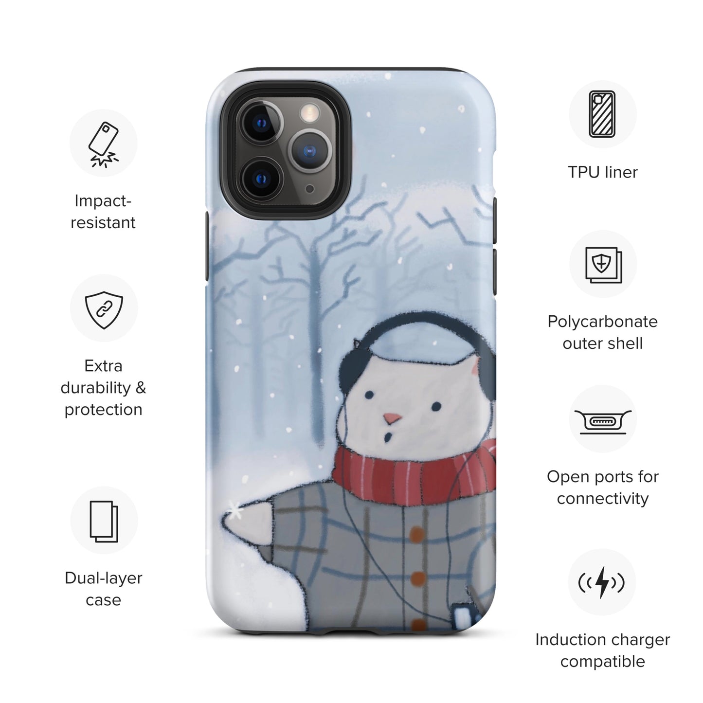 Winter Theme Tough Case for iPhone®