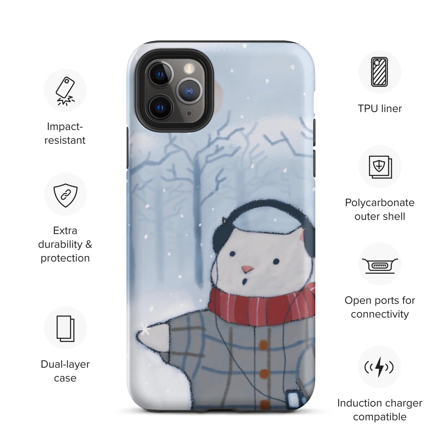 Winter Theme Tough Case for iPhone®