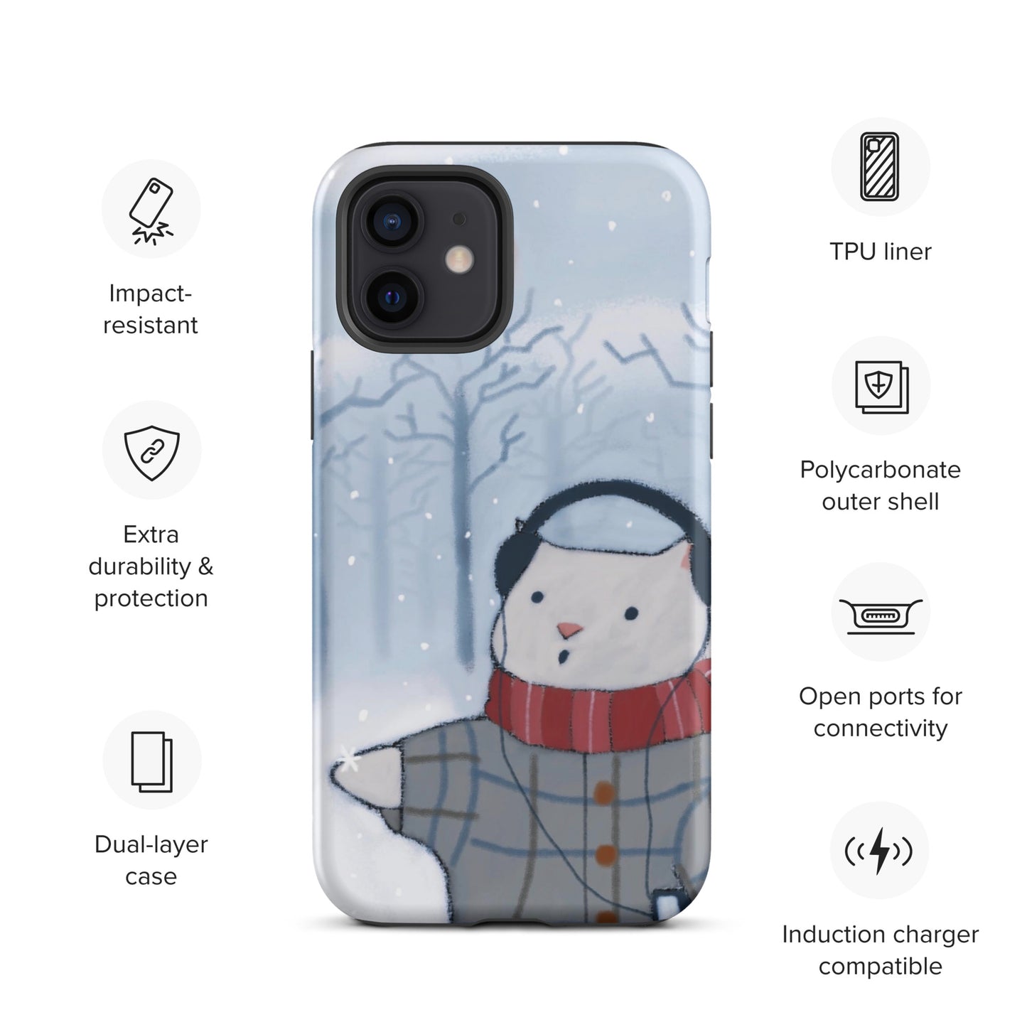 Winter Theme Tough Case for iPhone®