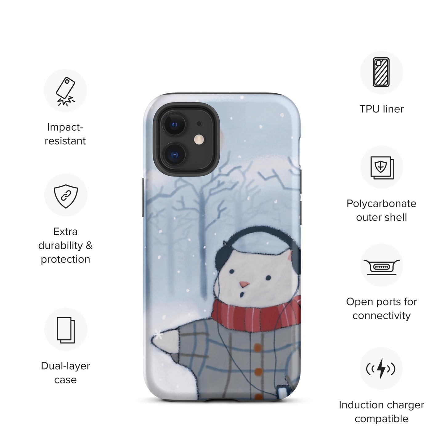 Winter Theme Tough Case for iPhone®