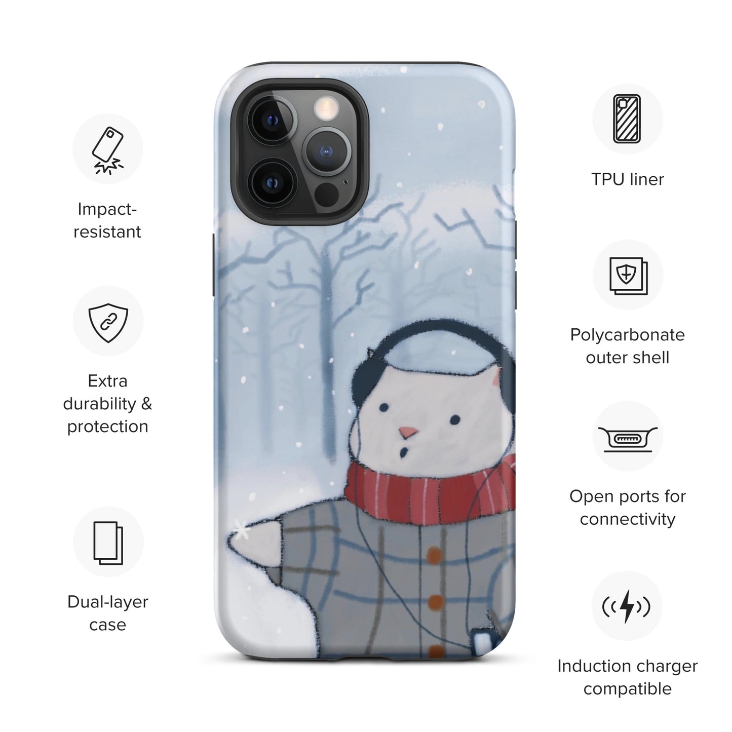 Winter Theme Tough Case for iPhone®