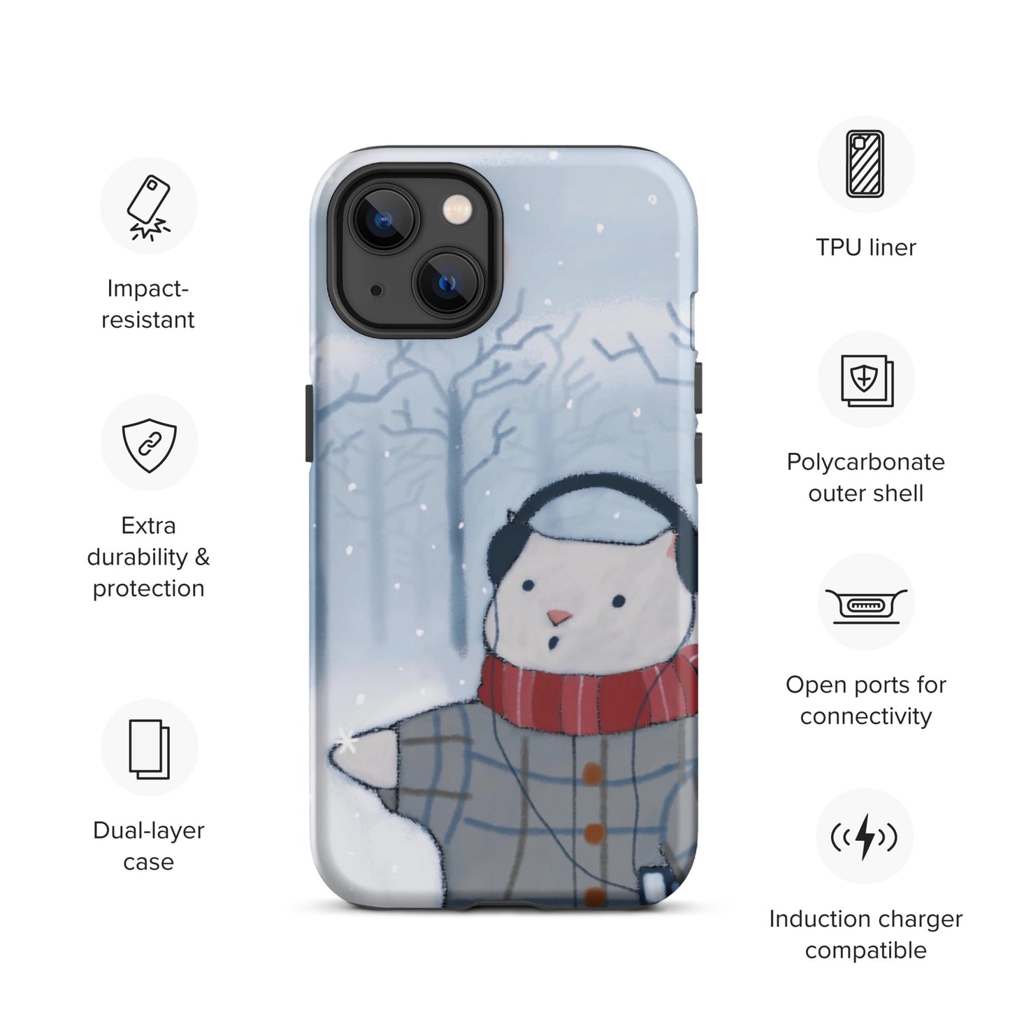 Winter Theme Tough Case for iPhone®