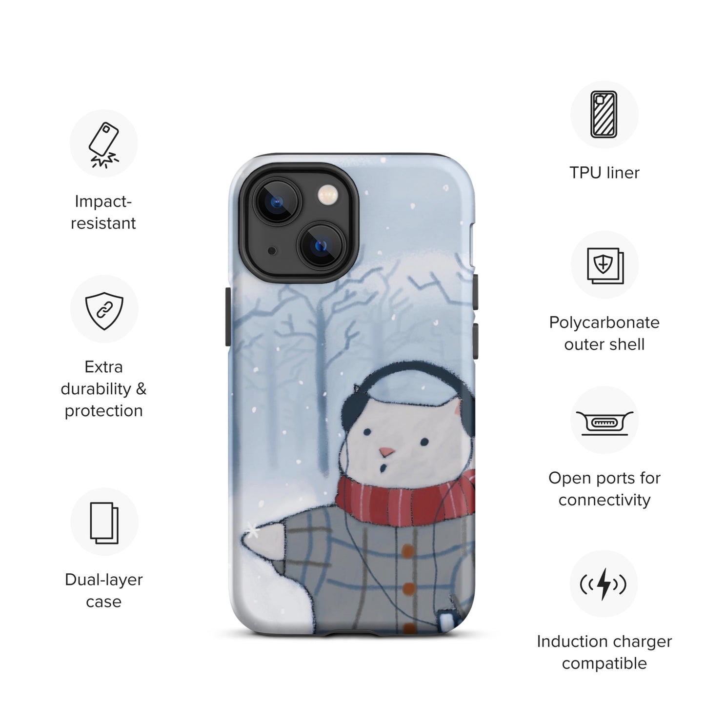 Winter Theme Tough Case for iPhone®