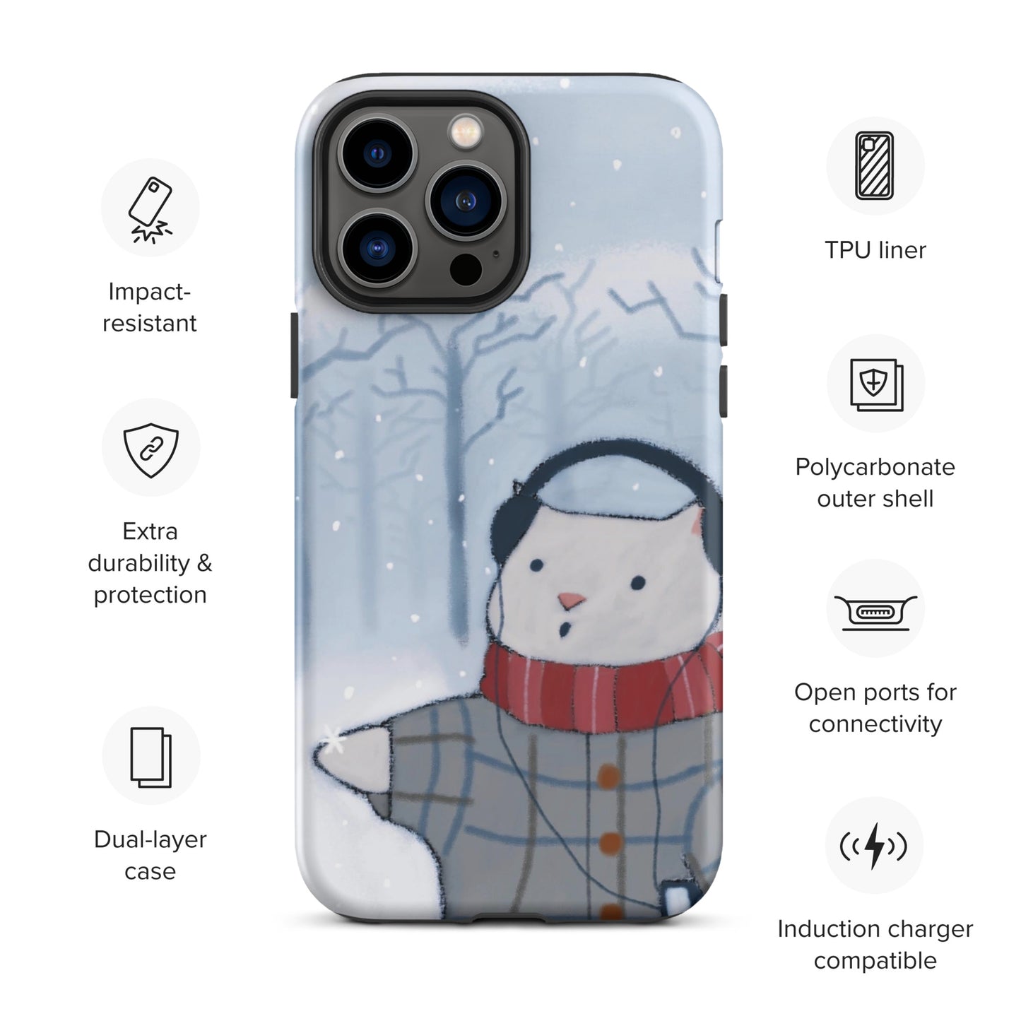 Winter Theme Tough Case for iPhone®