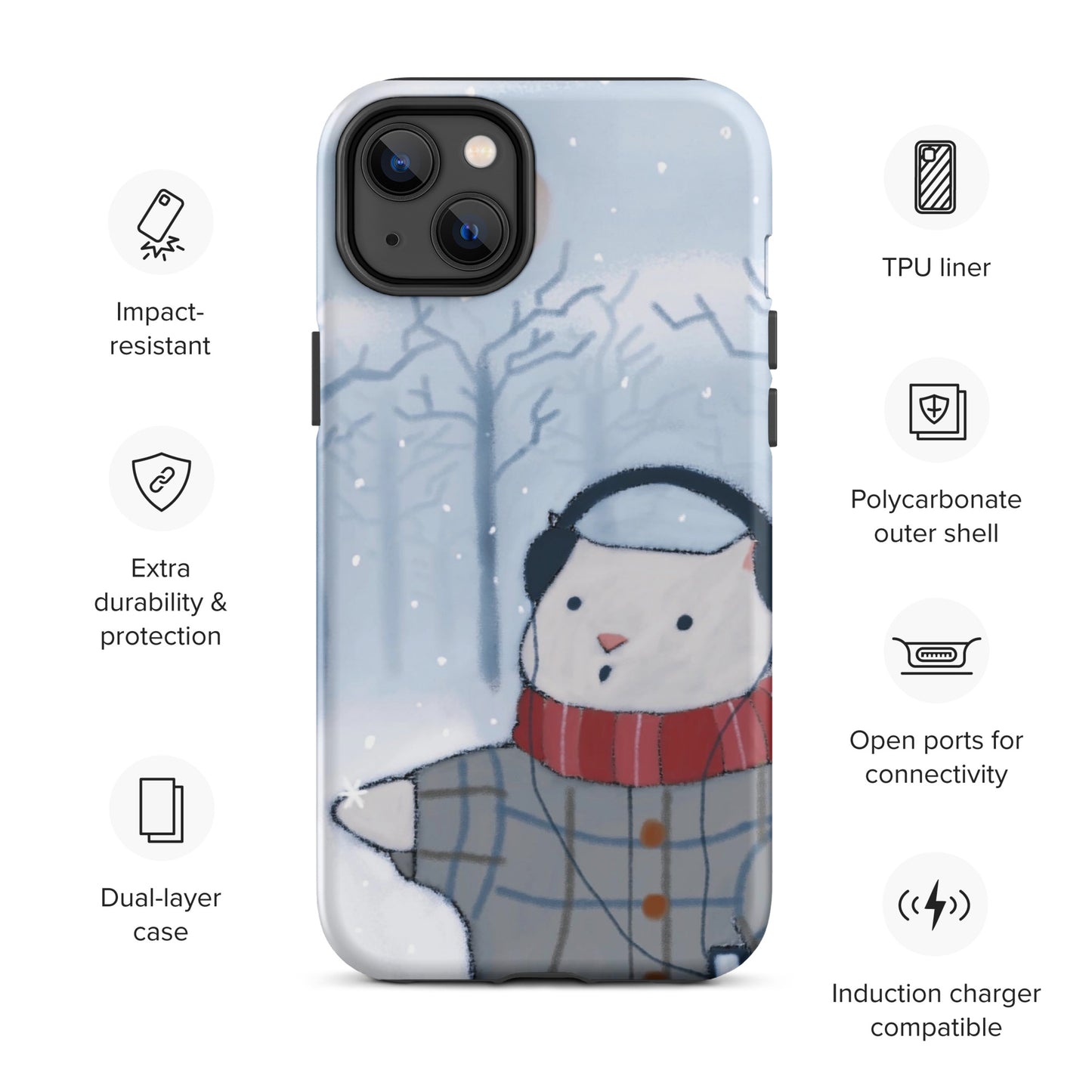 Winter Theme Tough Case for iPhone®