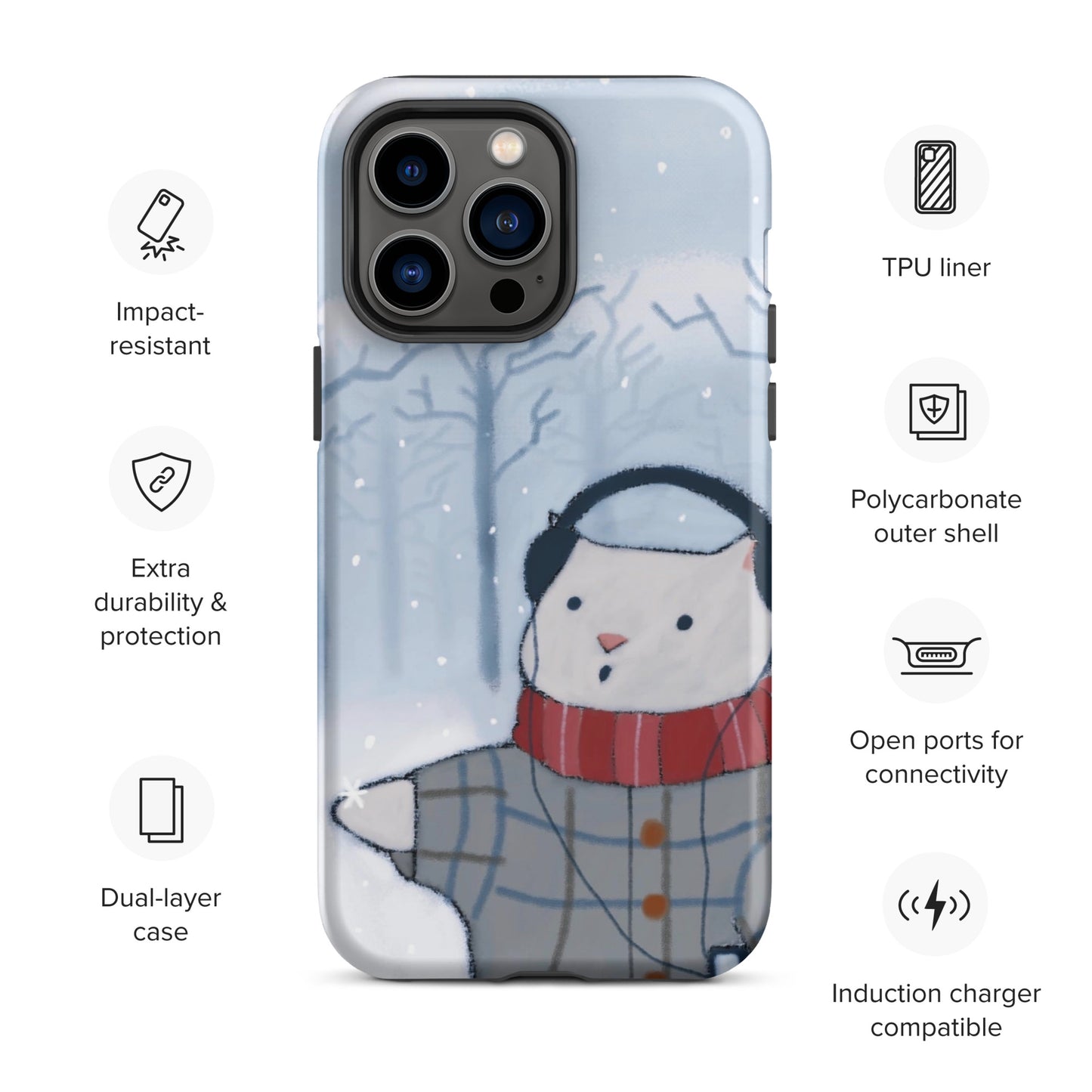 Winter Theme Tough Case for iPhone®