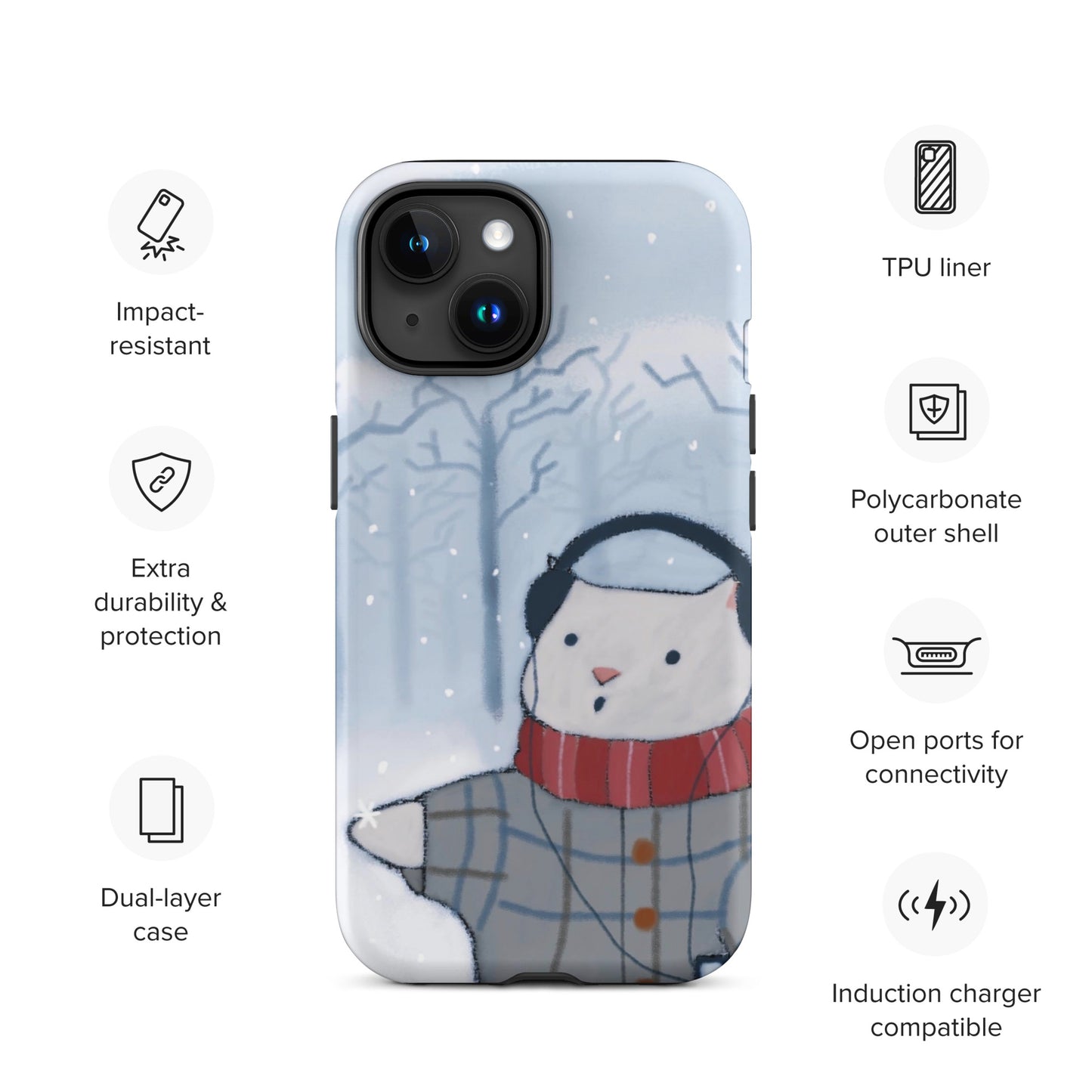 Winter Theme Tough Case for iPhone®