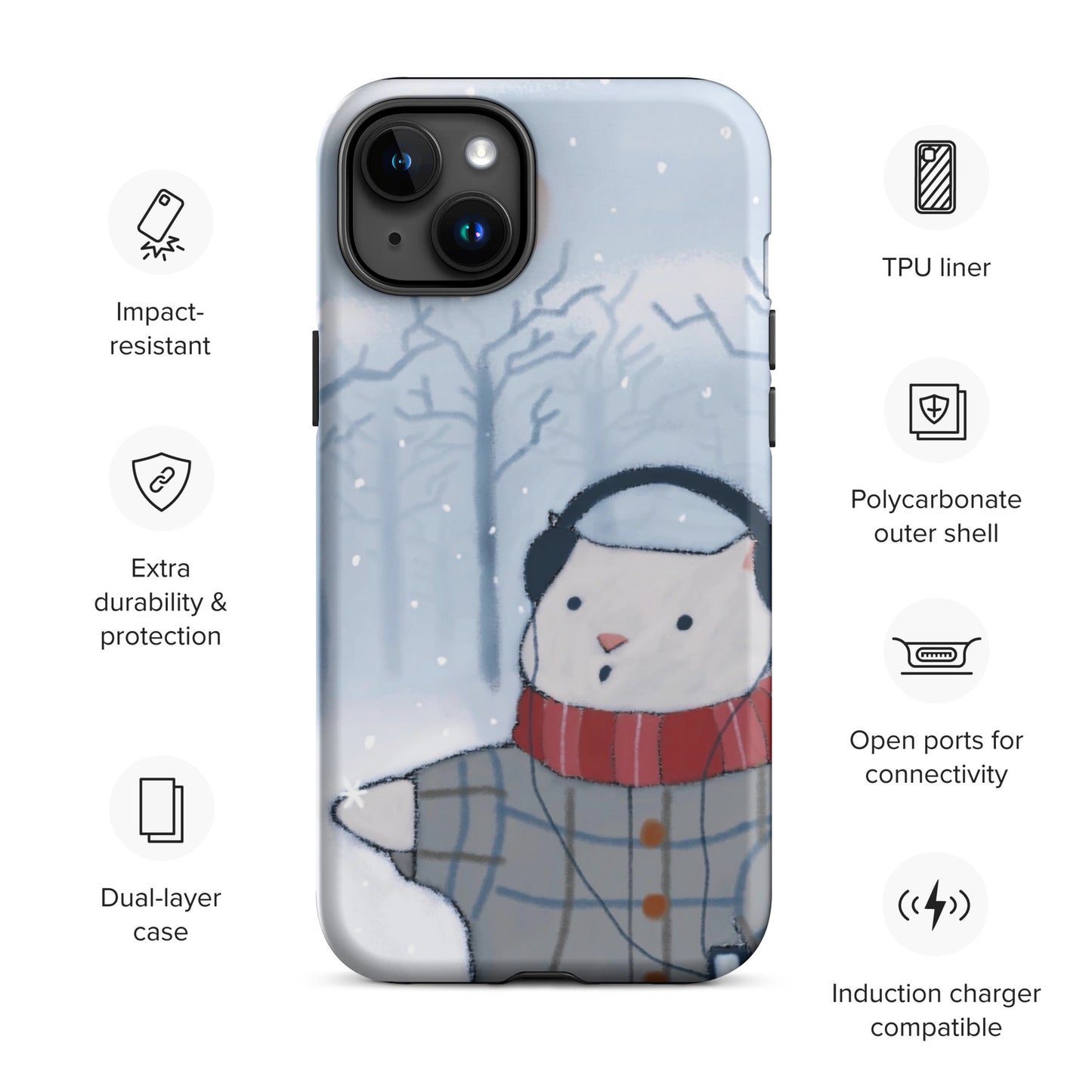 Winter Theme Tough Case for iPhone®