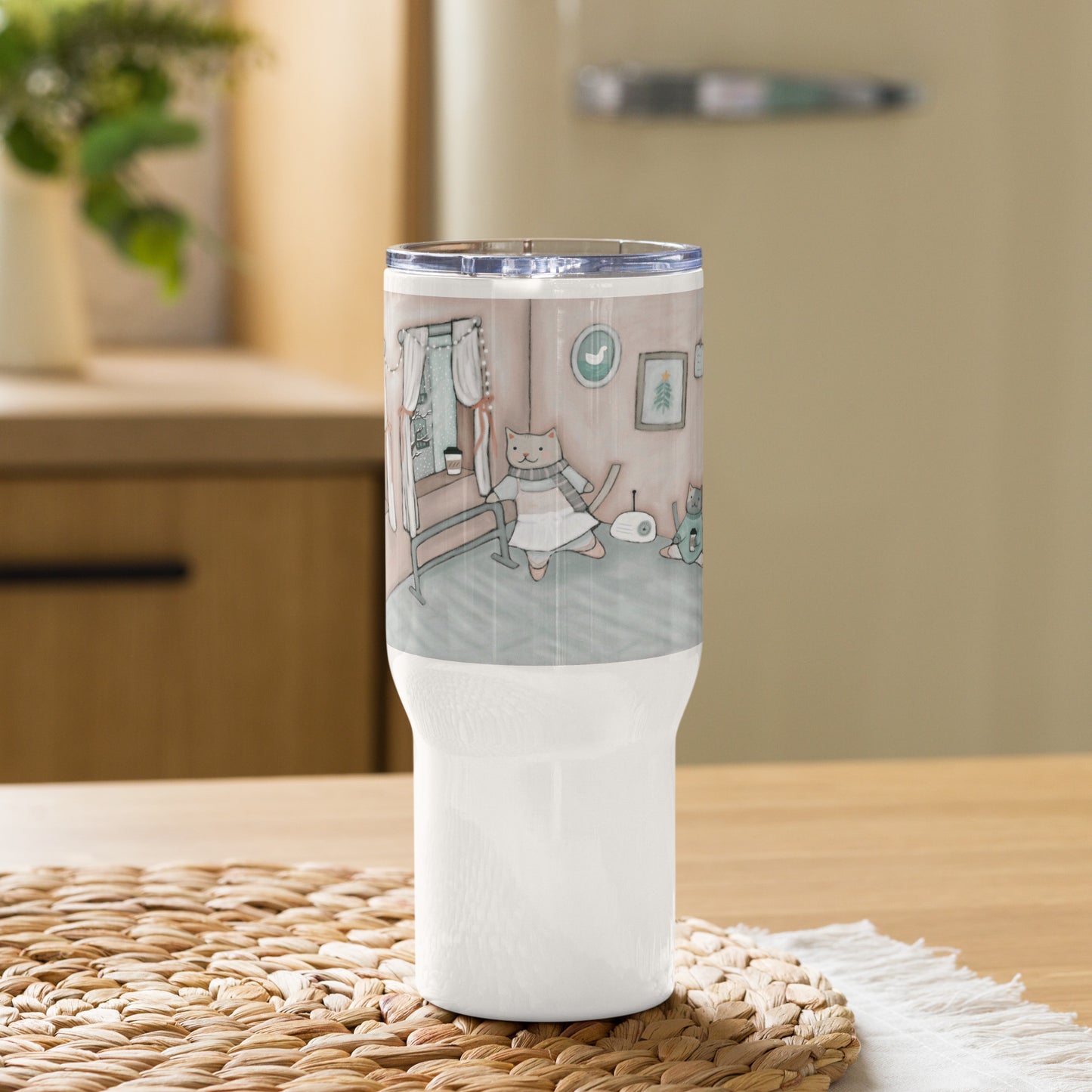 Winter Edition Ballerina Praline Travel mug with a handle