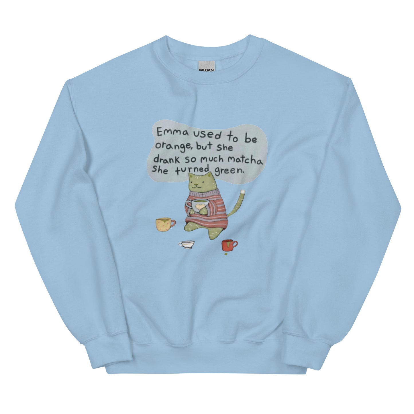 Matcha Cat Unisex Sweatshirt