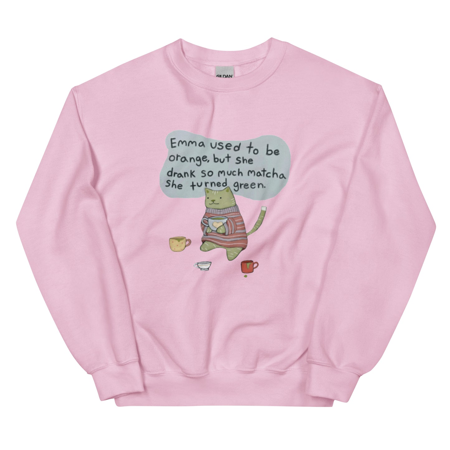 Matcha Cat Unisex Sweatshirt