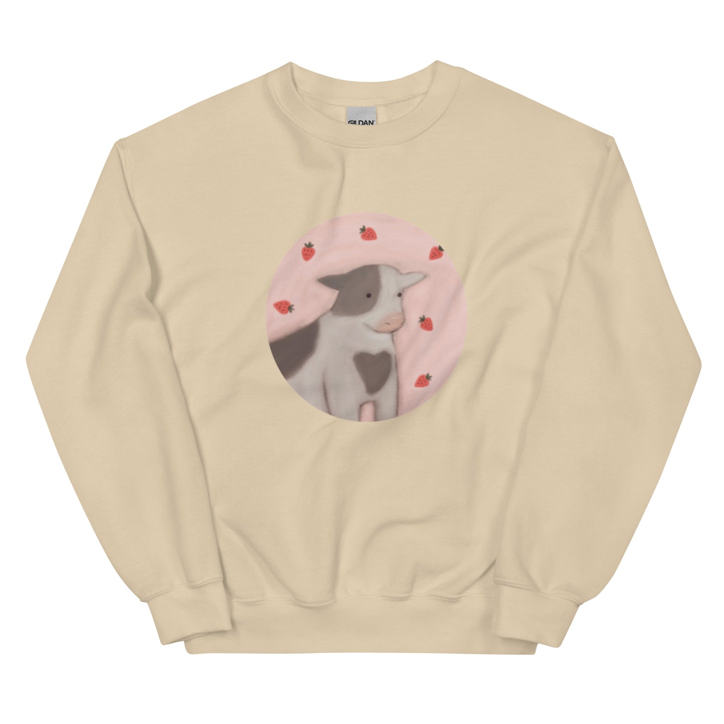 Strawberry Cow Unisex Sweatshirt