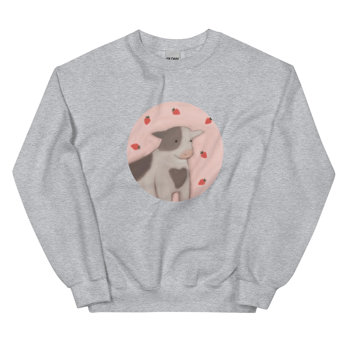 Strawberry Cow Unisex Sweatshirt