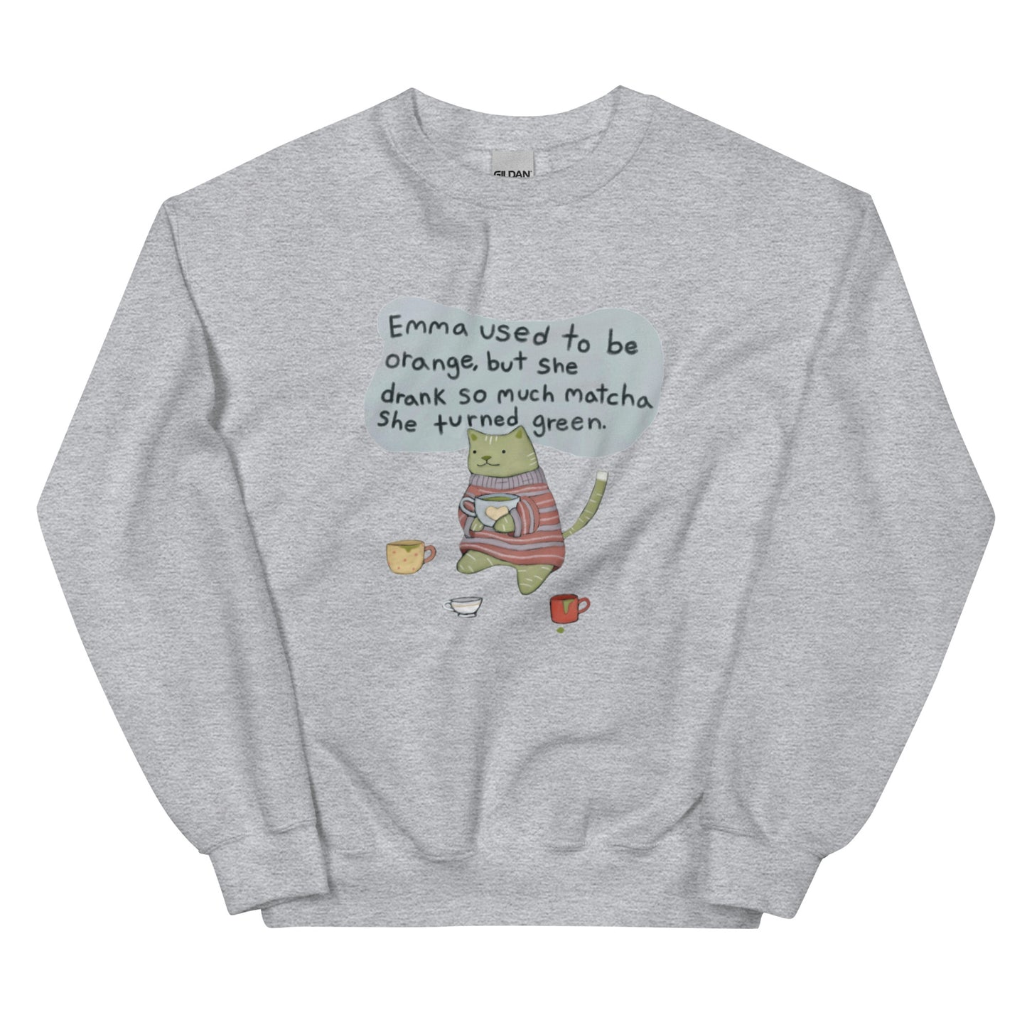 Matcha Cat Unisex Sweatshirt