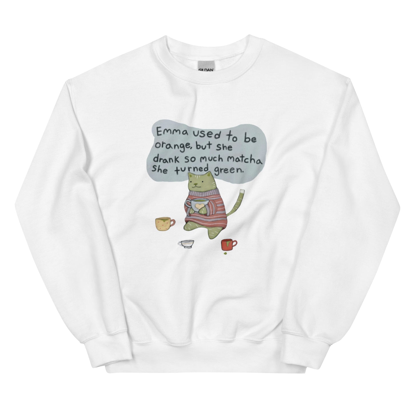 Matcha Cat Unisex Sweatshirt