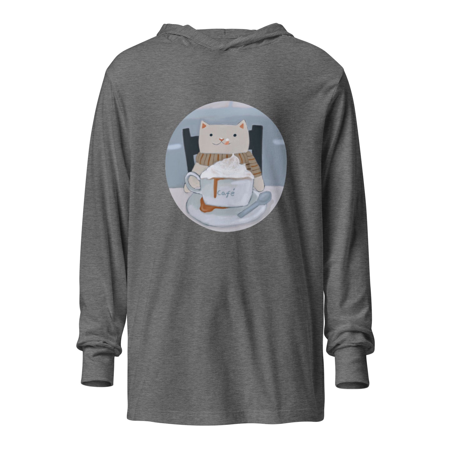 Francois Loves You A Latte Hooded long-sleeve tee