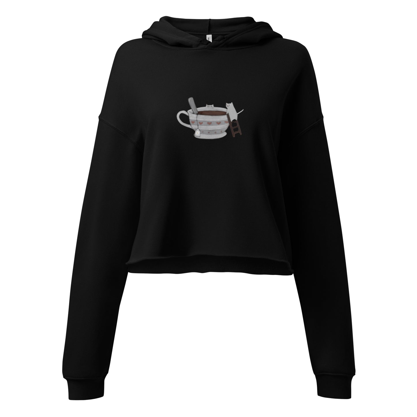 Tea Time Francois Crop Hoodie