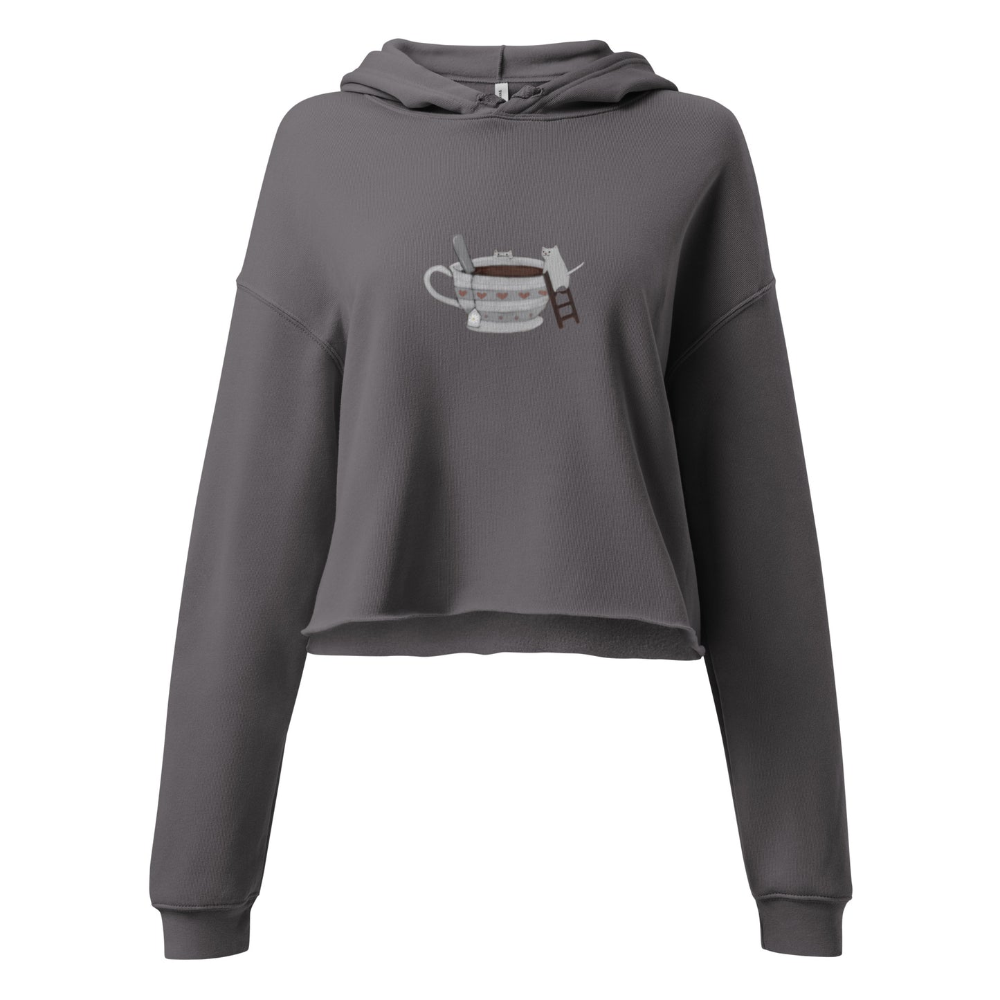 Tea Time Francois Crop Hoodie