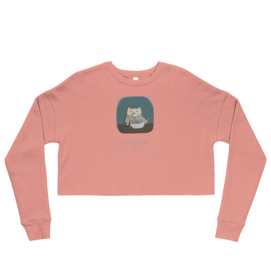 Francois Eats Carbs Crop Sweatshirt